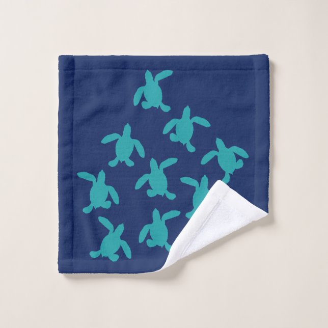 Tissu de lavage de Hatchlings de tortue de mer (Gant de toilette)