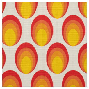 Tissu de les années 70 rétro chic surdimensionn