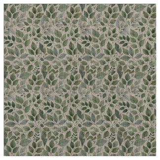 Tissu de lin à brise feuillu