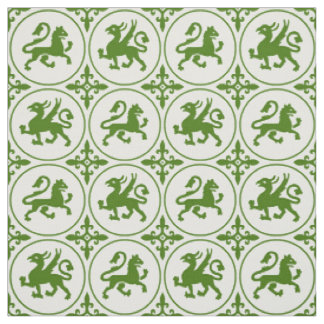Tissu de Lions et Griffins médiévaux