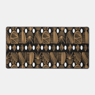 Tissu de moisissure tribale des Caraïbes : noir, b