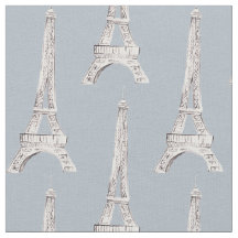 Tissu de motif de Français de Paris de Tour Eiffel