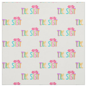 Tissu de motif de petite soeur