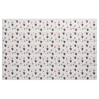 Tissu de motif de théière