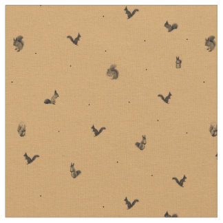 Tissu de motif d'écureuil