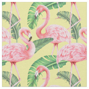 tissu de motif flamingo