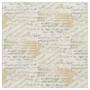 Tissu de musique en feuille Vintage