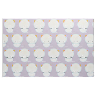 Tissu de nurserie à motif de chatons blancs