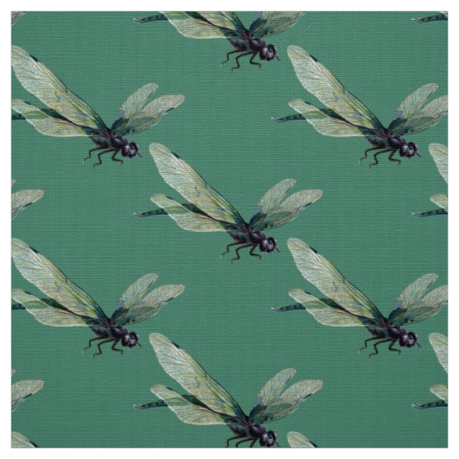 Tissu de peuplier polyester de libellule réaliste (Échantillon)
