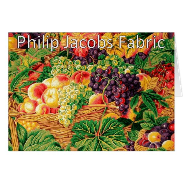 Tissu de Philip Jacobs, carte de paniers du marché (Devant horizontal)
