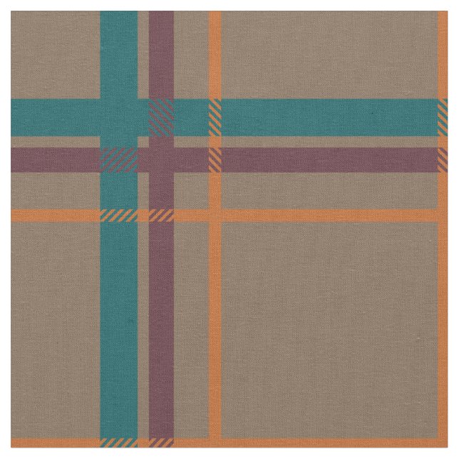 Tissu de plaid chic d'automne (Fermer)