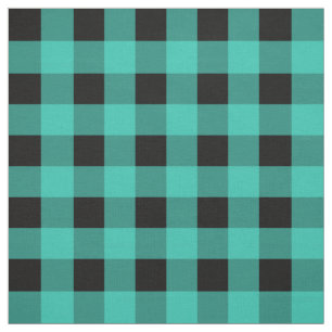 Tissu de plaid de Buffalo Turquoise