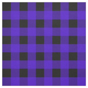 Tissu de plaid de Buffalo violet foncé