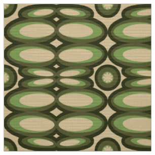 Tissu de style motif des années 60 rétro