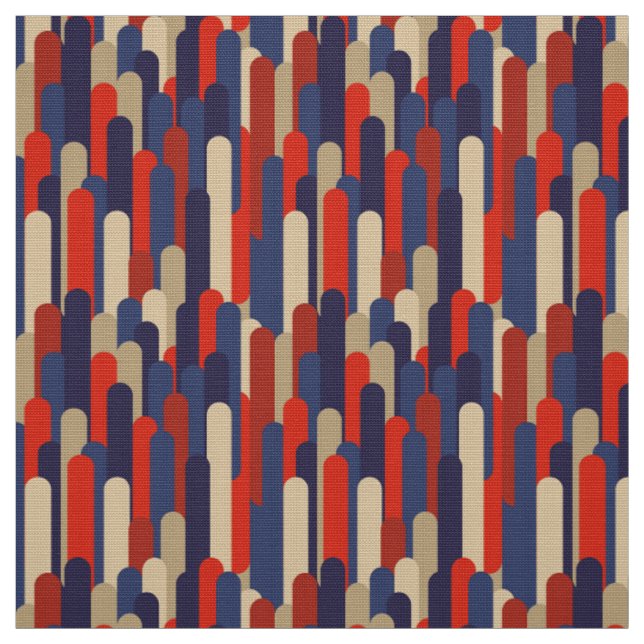 Tissu de style vintage rétro des années 60 (Échantillon)