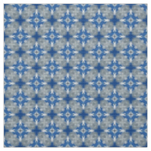 Tissu de tapisserie d'ameublement bleu et cyan