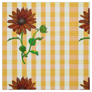 Tissu de verre de tournesol orange