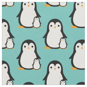 Tissu Décor de la chambre pour bébé en pingouin mignon
