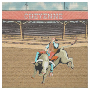 Tissu d'équitation de Taureau de cowboy de rodéo