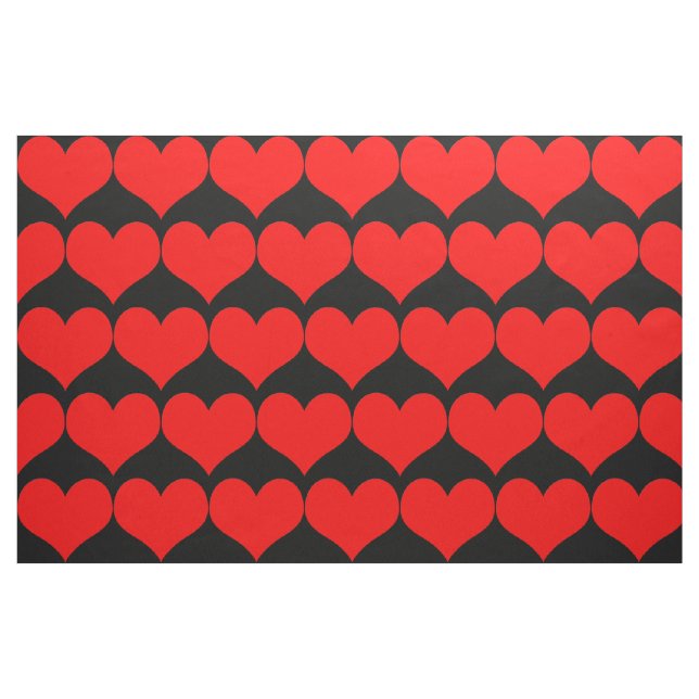 Tissu des Coeurs rouges (Fat Quarter)