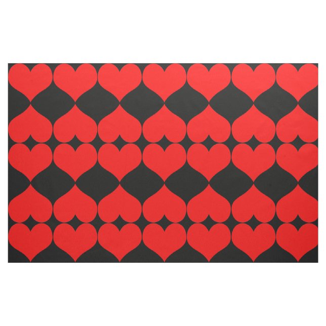 Tissu des Coeurs rouges (Fat Quarter)