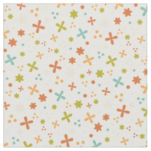 Tissu Design abstrait coloré avec fleurs
