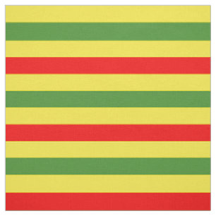 Tissu Design de rayures rouges jaunes vertes