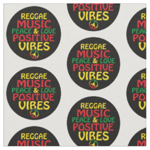 Tissu Design de reggae avec des citations positives et d