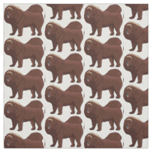 Tissu dessin de Chien Tibétain Mastiff