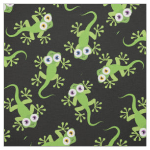 Tissu Dessin de Gecko pour enfants de Cube Lizards