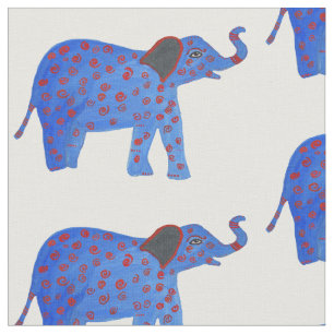 Tissu Dessin indien d'éléphants