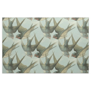 Tissu Deux tissus Vintage Swallow