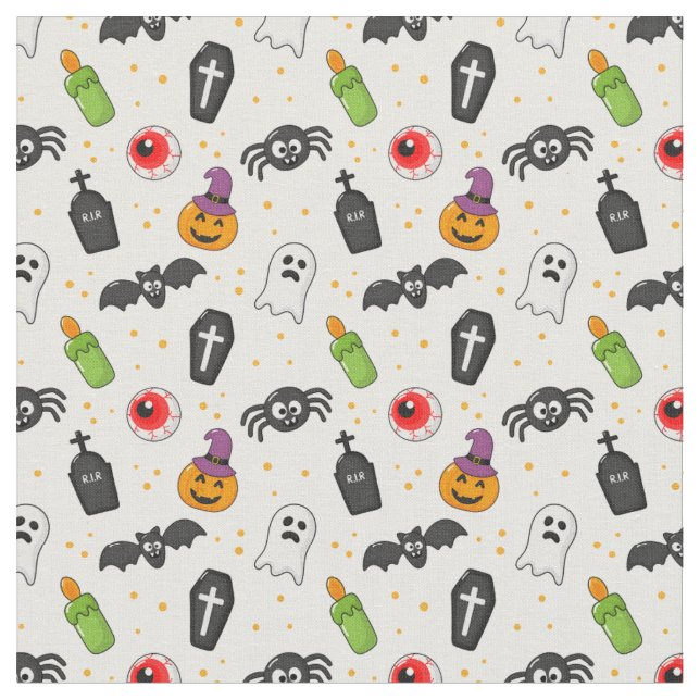 Tissu d'Halloween super mignon (Fermer)
