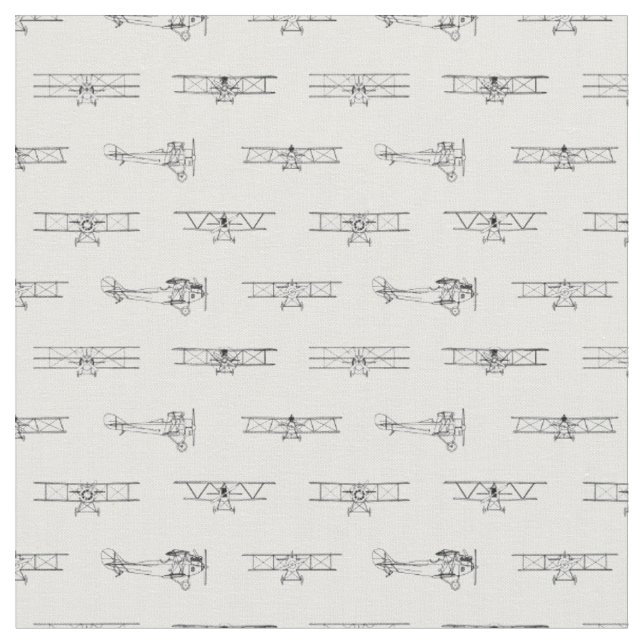 Tissu Diagrammes d'avion Avion Vintage Motif (Fermer)