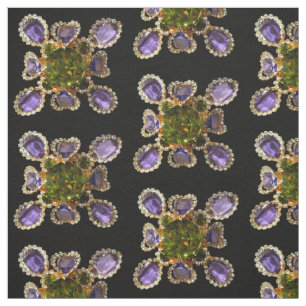 Tissu Diamants d'améthyste violet Emeralds bijoux