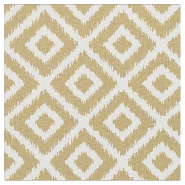 Tissu Diamants Ikat Or (Fermer)