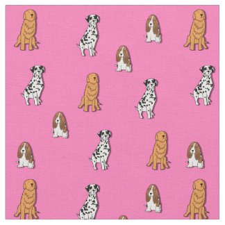 Tissu d'impression de chien