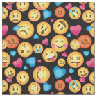 Tissu d'impression d'Emoji d'amusement