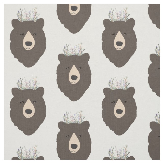 Tissu d'impression d'ours (Échantillon)