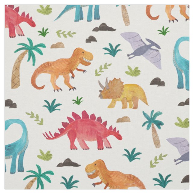 Tissu Dinos Peints (Échantillon)