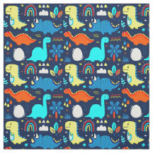 Dinosaures et arcs-en-ciel colorés mignons