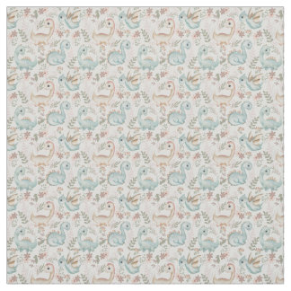 Tissu dinosaures mignons pastel