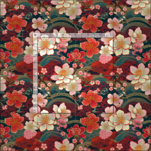 Tissu d'inspiration kimono japonaise