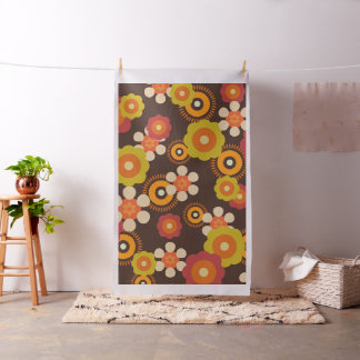 Tissu Disco les années 70 60s Retro Flowers Pop Culture