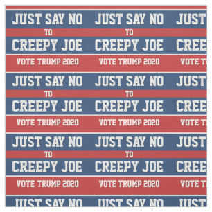 Tissu Dites non à l'Déplaisant Joe Pro-Trump 2020