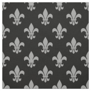 Tissu DO-IT-YOURSELF BG Color, Dk Grey Fleur De Lis Sz6 