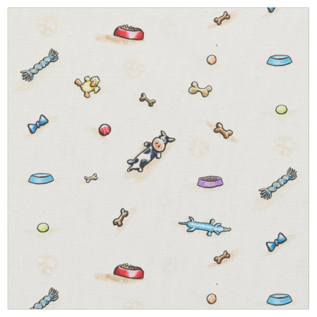 Tissu Dog Toy Land (Fermer)