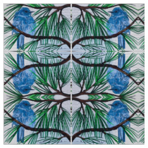 Tissu d'oiseau bleu de montagne