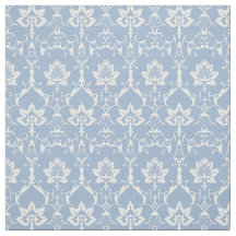 Doll Scale Renaissance Damask, Sky Blue
