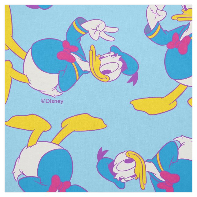 Tissu Donald Duck Peace Sign (Échantillon)